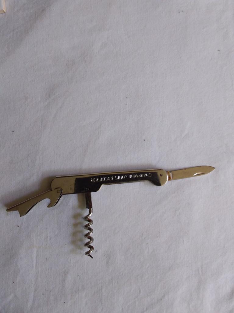 Vintage Flesopener kurkentrekker Champagne Louis Roederer, Ophalen of Verzenden