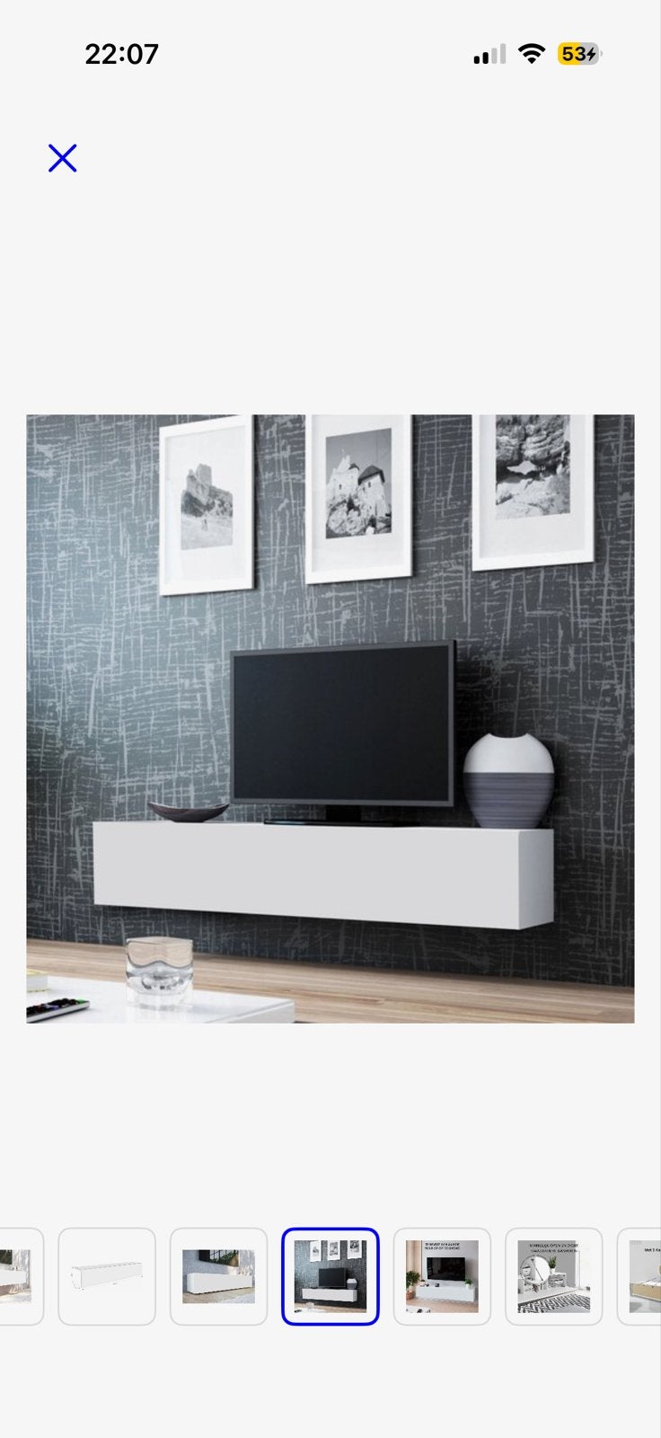 Gratis af te halen: Witte TV kast (zelf demonteren), Huis en Inrichting, Ophalen, Gebruikt, 150 tot 200 cm, Minder dan 100 cm