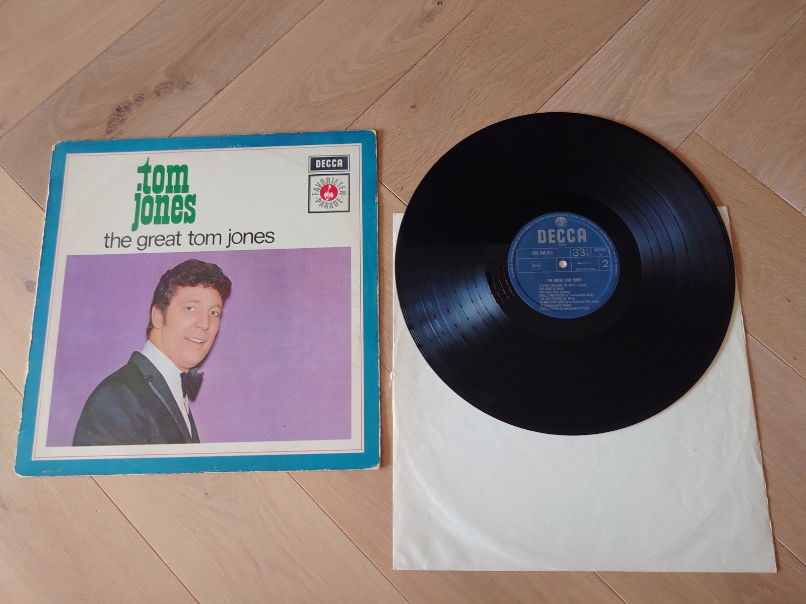 Tom Jones - The Great Tom Jones LP (Decca), LP, Gebruikt, Pop, Ophalen of Verzenden