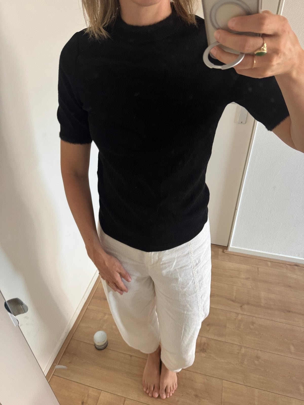 YAYA Women zwart shirt met korte mouwen maat S, Zwart, Ophalen of Verzenden, Zo goed als nieuw, Korte mouw