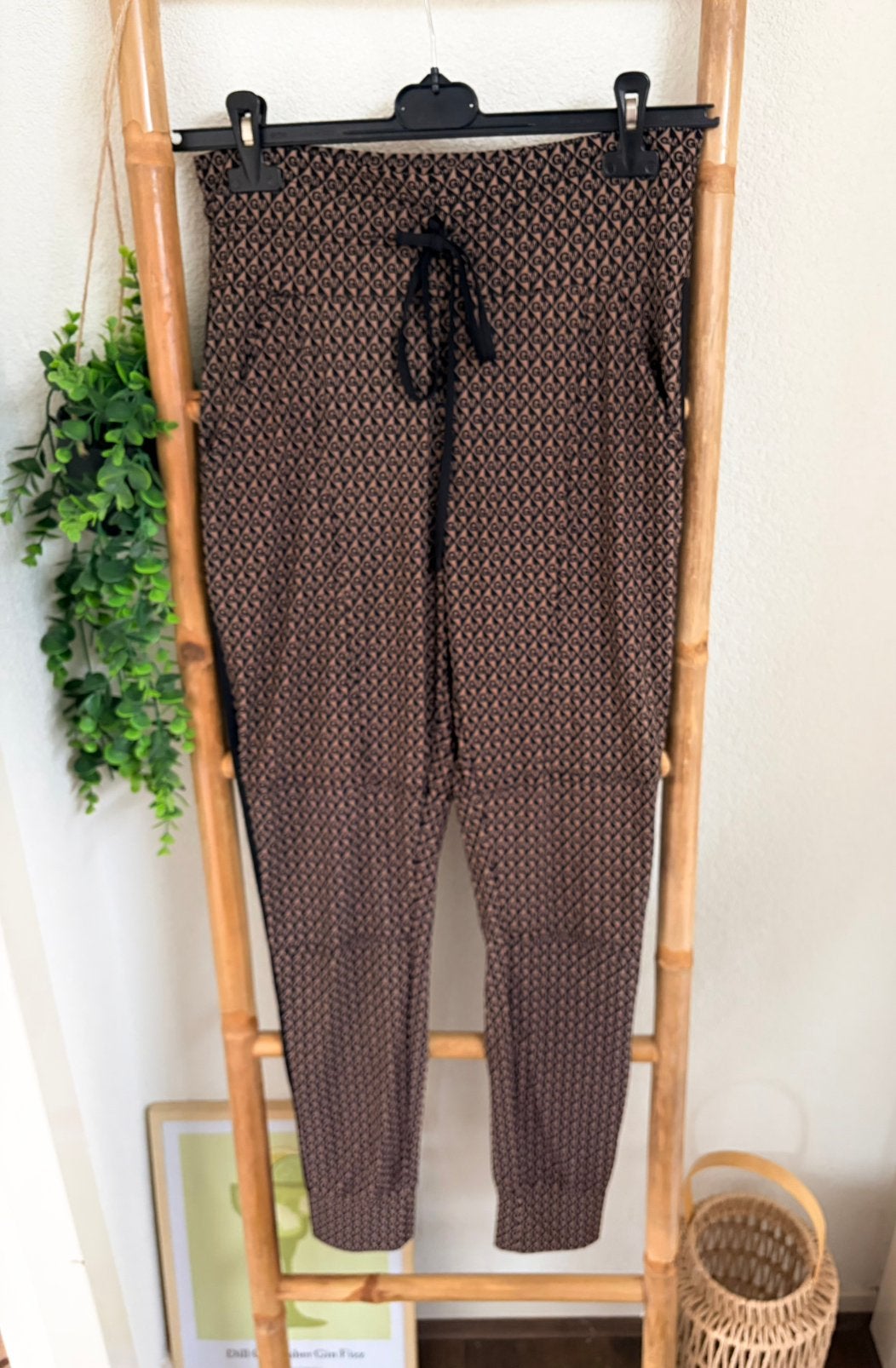G-Maxx bruine travelstof broek maat S, Bruin, Ophalen of Verzenden, Zo goed als nieuw, Maat 36 (S)