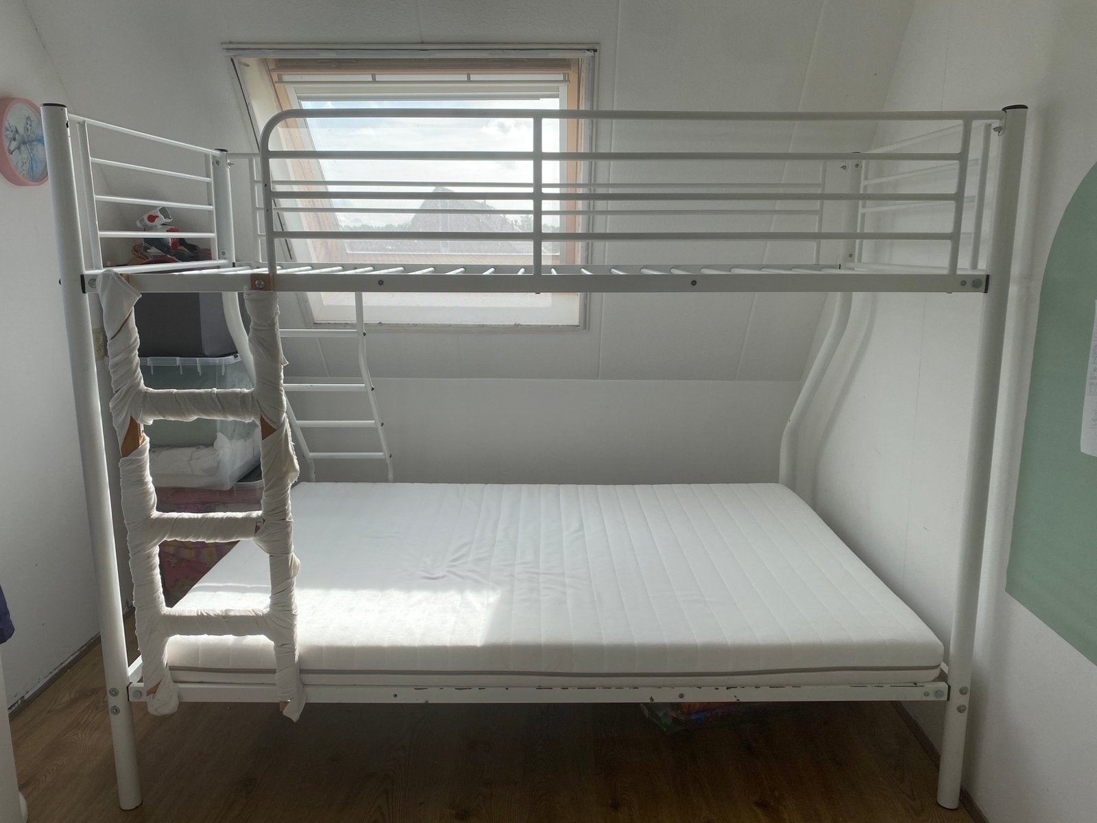 Stapelbed voor 3 personen, Ophalen, Gebruikt, 160 tot 180 cm, 140 cm
