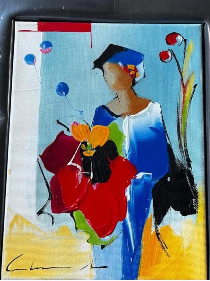 Magda Custermans acryl op linnen, Ophalen of Verzenden