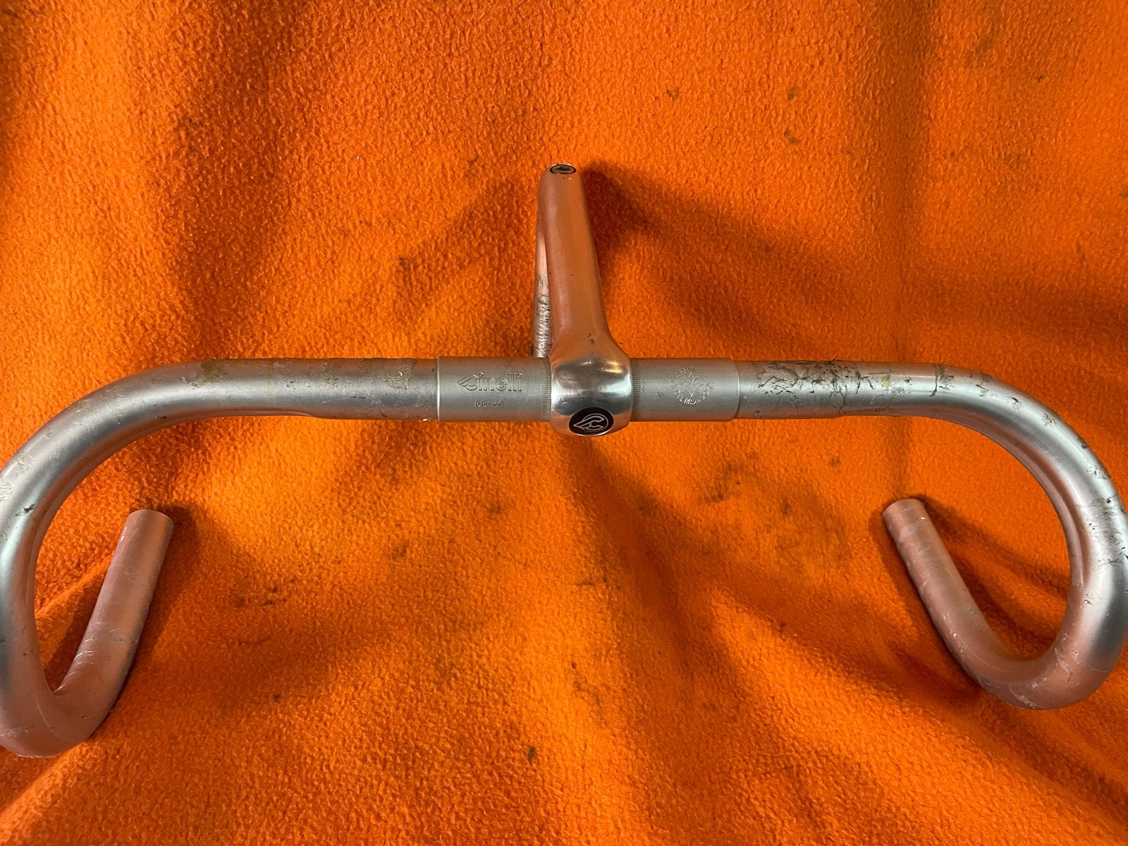 Cinelli Campione del Mondo 66/44 Stuur met Stuurpen 130, Fietsen en Brommers, Gebruikt, Verzenden, Stuur, Aluminium