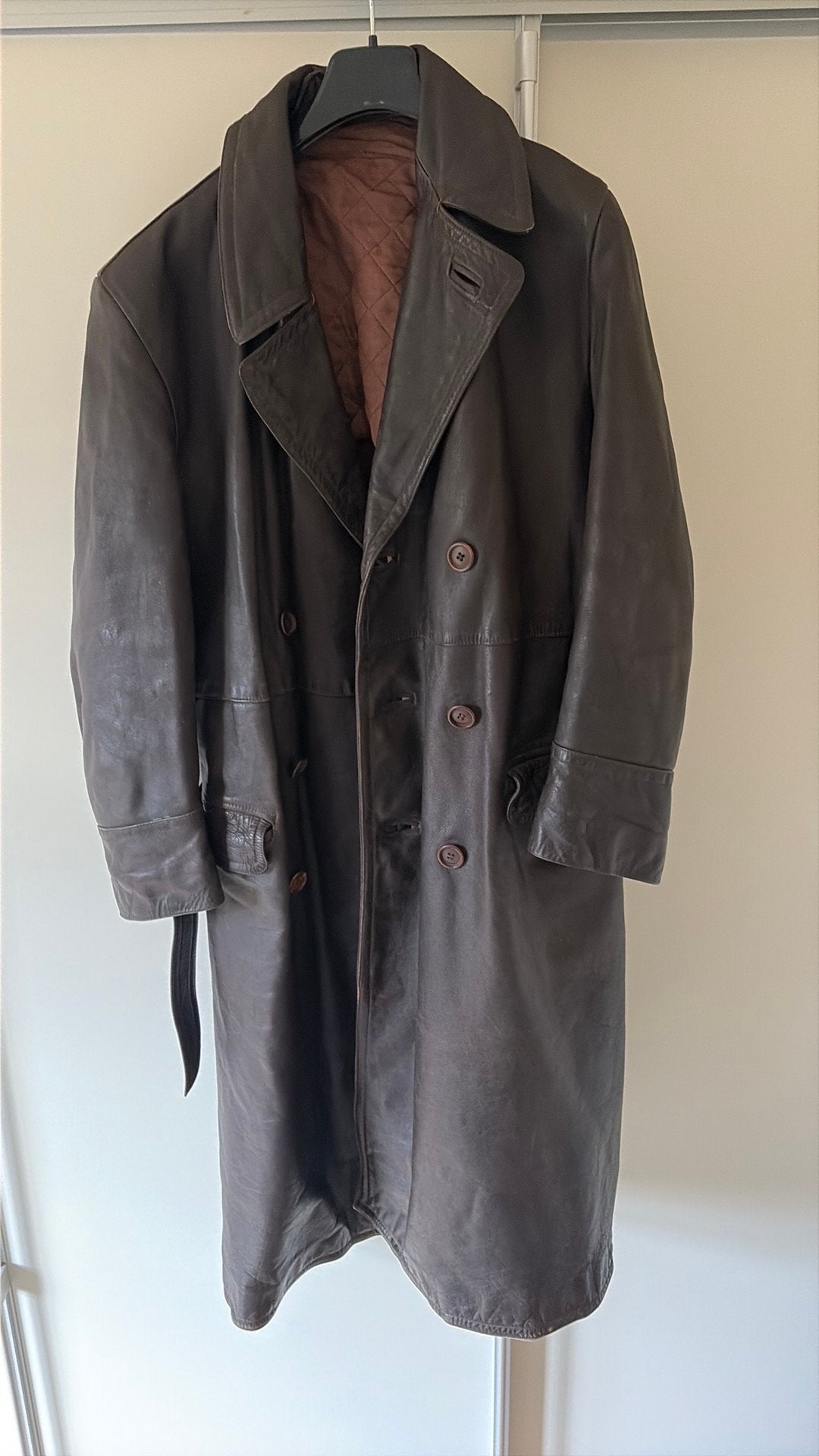 Vintage bruin leren Solex jas merk Soldock, Ophalen of Verzenden, Tweedehands, Heren, Jas | leer