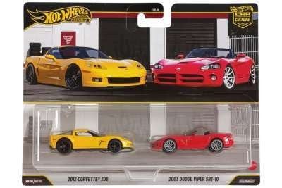 Set Chevrolet Corvette Z06 2012 Yellow + Dodge Viper SRT-10, Tschuiten@hotmail.com, Duitsland, Auto, Hotwheels Premium