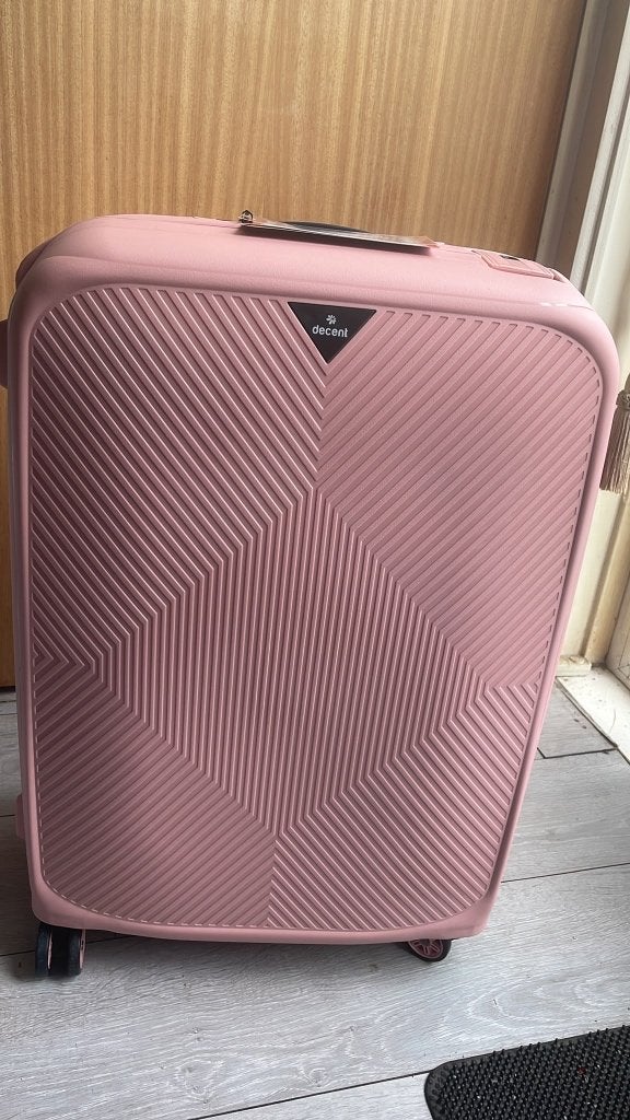 Nieuwe Decent Axiss-Fix Koffer - Roze - 80 Liter / 68cm, Sieraden, Tassen en Uiterlijk, Hard kunststof, Nieuw, Ophalen of Verzenden
