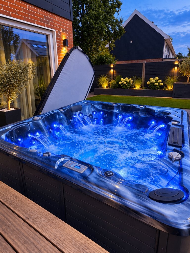 Luxe 7 persoons jacuzzi - Balboa 65 Jets met tv & speakers, Ophalen, Filter
