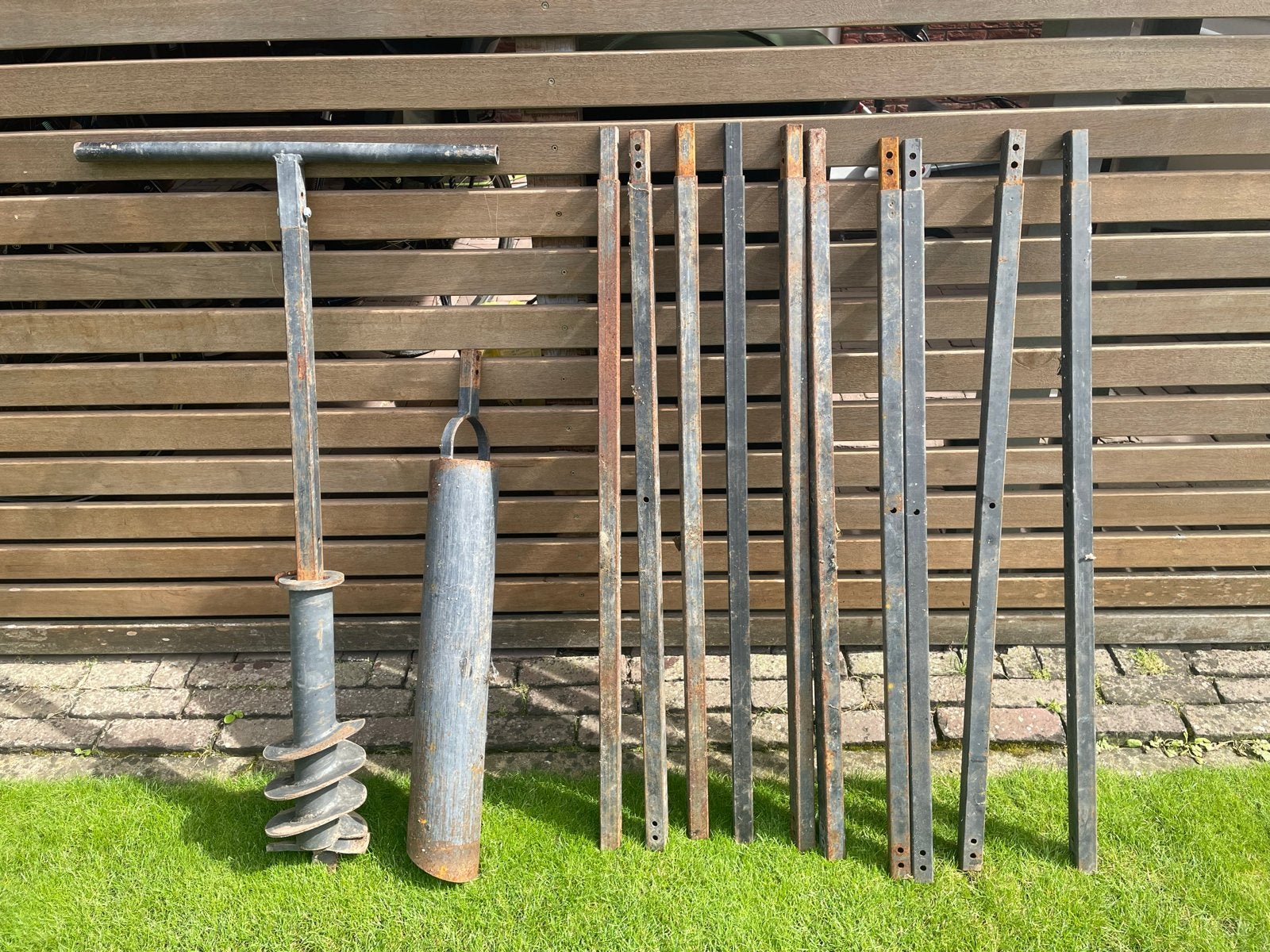 Grondboor en pulsbuis tbv grondwaterput, Ophalen, Gebruikt, Grondboor