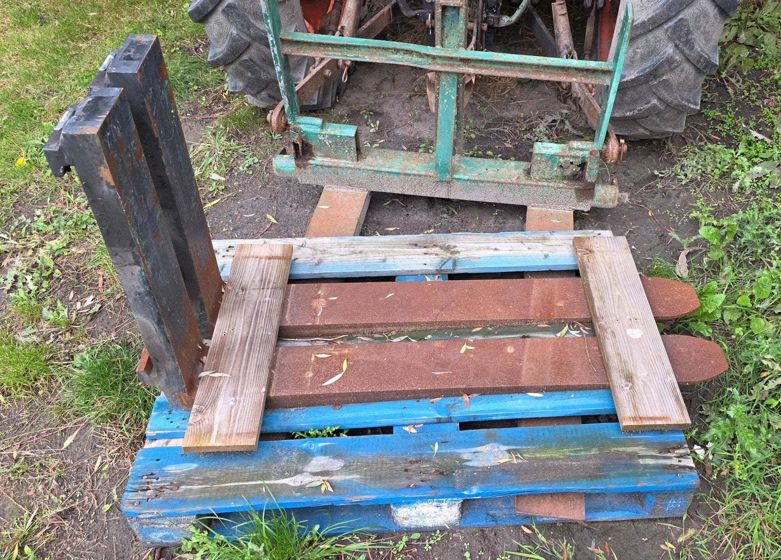 heftruck lepels / vorken Cascade, 100 liter of meer, Ophalen, Transportkar
