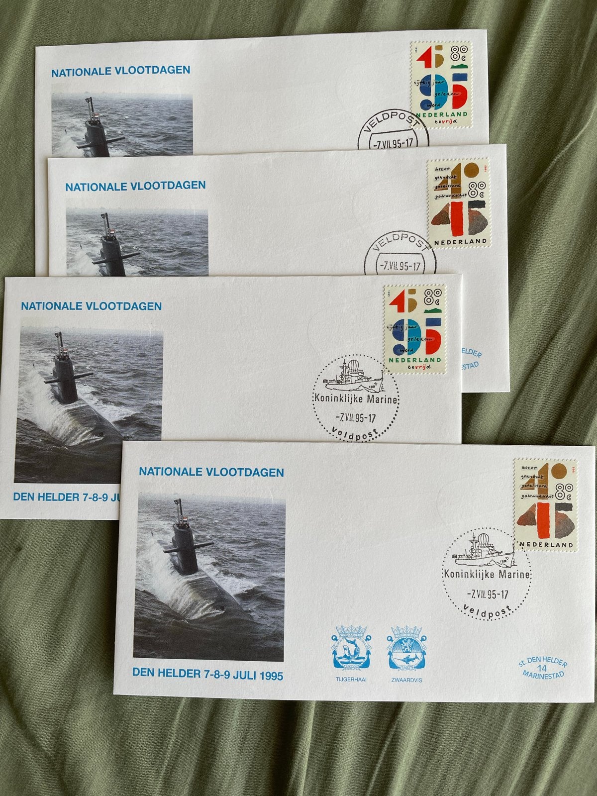 Nationale Vlootdagen 1995 - Veldpost Enveloppen, Ophalen of Verzenden, Onbeschreven, Nederland