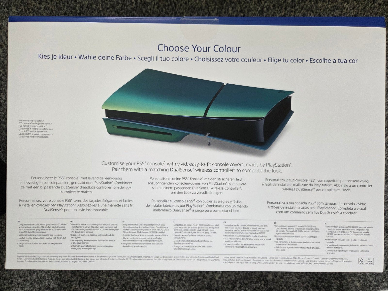 PS5 faceplates/console covers Chroma Teal, Ophalen of Verzenden, Nieuw