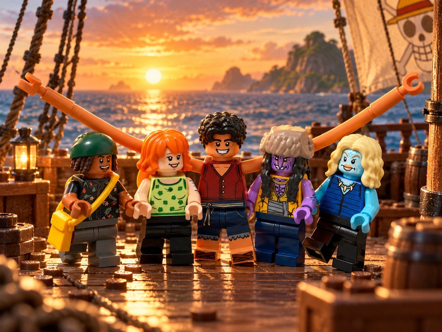 LEGO One Piece 75638 – 5 minifiguren KUBUS WONEN, Eén persoon