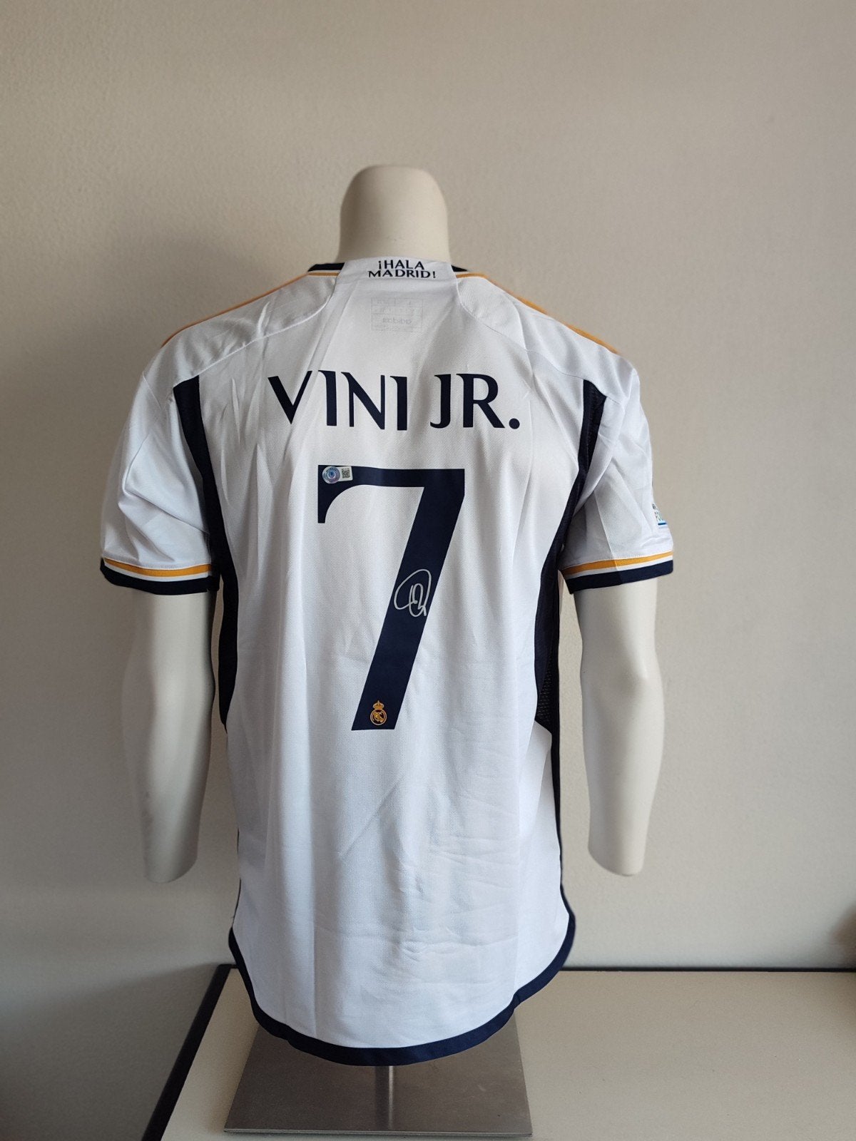 Real Madrid shirt gesigneerd door Vinicius Júnior met Becket, Verzamelen, Ophalen of Verzenden, Nieuw, Buitenlandse clubs, Shirt