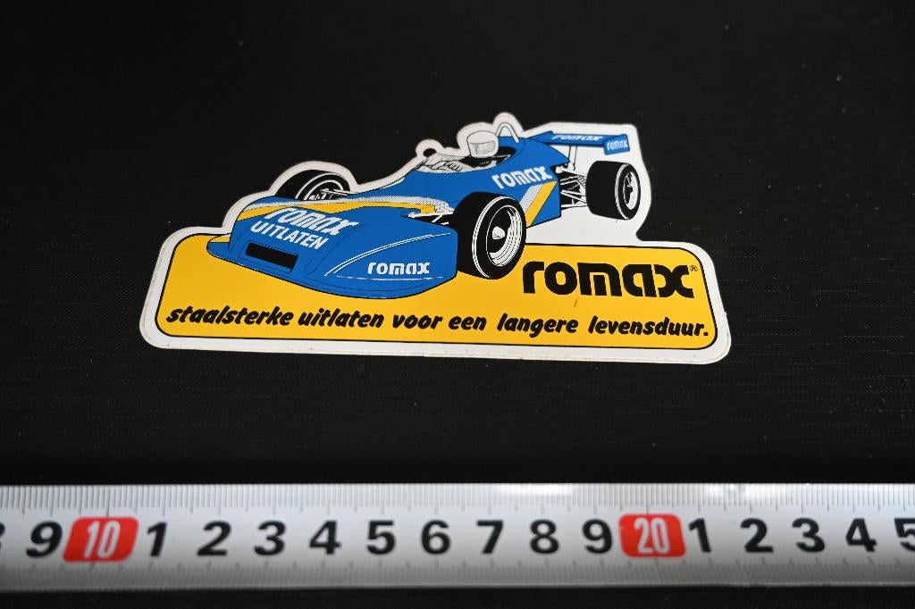sticker ROMAX staalsterke uitlaten voor een langere levensdu, Ophalen, Zo goed als nieuw