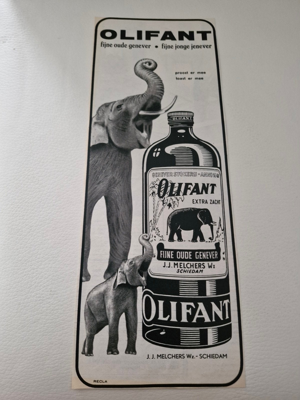 12 Verschillende Advertenties - Drankreclames (32x12 cm), Ophalen of Verzenden, 1960 tot 1980, Nederland, Knipsel(s)