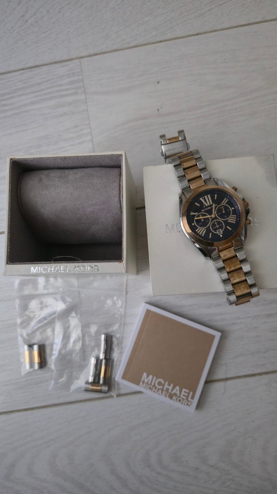 Michael Kors horloge (unisex), Overige merken, Staal, Polshorloge, Ophalen of Verzenden