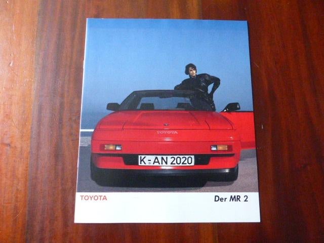 Toyota MR 2 1986 brochure groot formaat, Verzenden, Zo goed als nieuw, Toyota