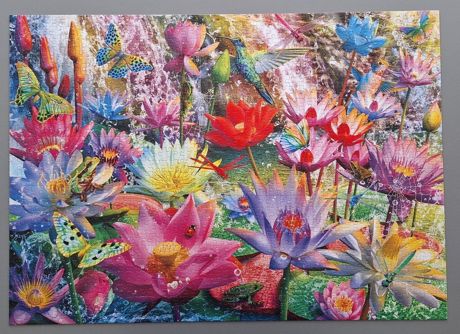 Mooie legpuzzel Waterlelies van merk Jumbo, Ophalen of Verzenden, 500 t/m 1500 stukjes, Zo goed als nieuw, Legpuzzel