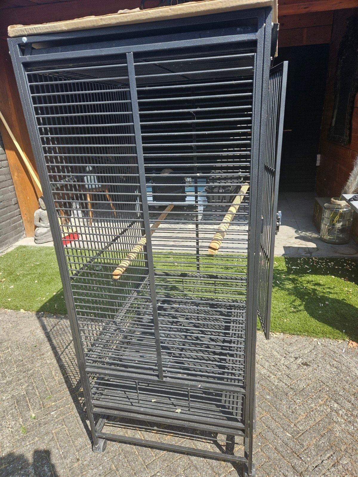 Grote vogelkooi, Dieren en Toebehoren, Vogels | Hokken en Kooien, Ophalen of Verzenden, Zo goed als nieuw, Metaal, Vogelkooi