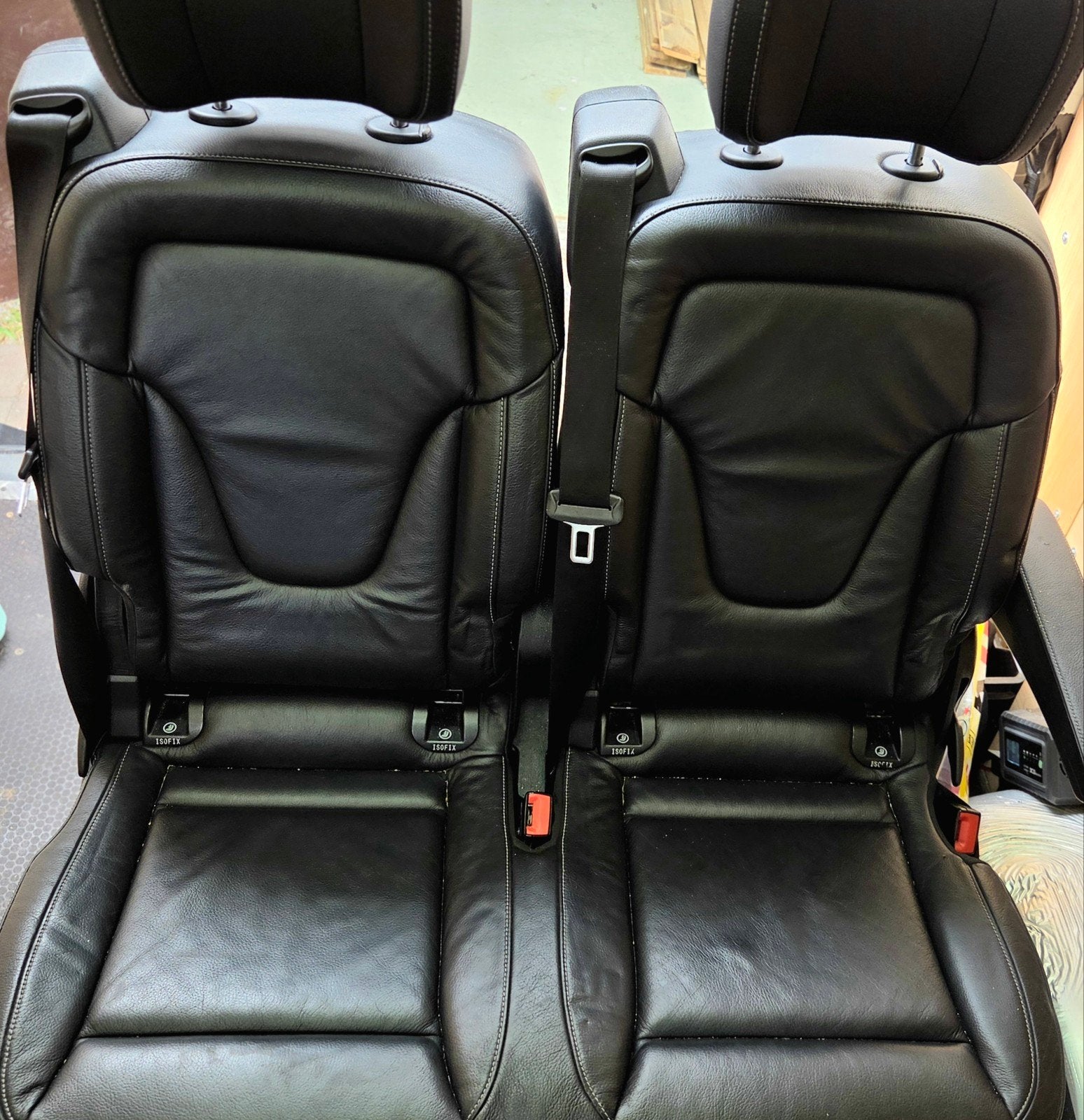Mercedes-Benz Zwart stoelen lederen 2+1 isofix, Auto-onderdelen, Interieur en Bekleding, Ophalen, Mercedes-Benz