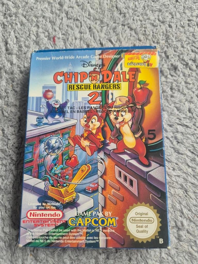NES-game Chip 'n Dale Rescue Rangers 2, Spelcomputers en Games, Avontuur en Actie, Gebruikt, 1 speler, Ophalen of Verzenden