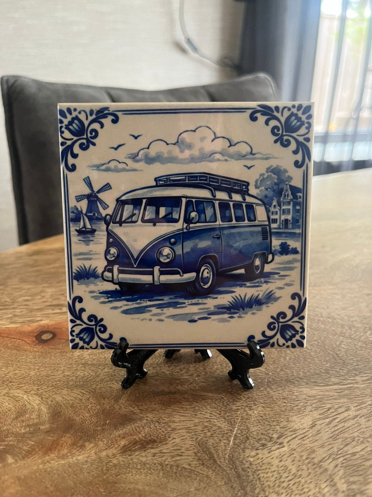 Tegeltje vw busje, Verzamelen, Ophalen of Verzenden, Nieuw, Auto's
