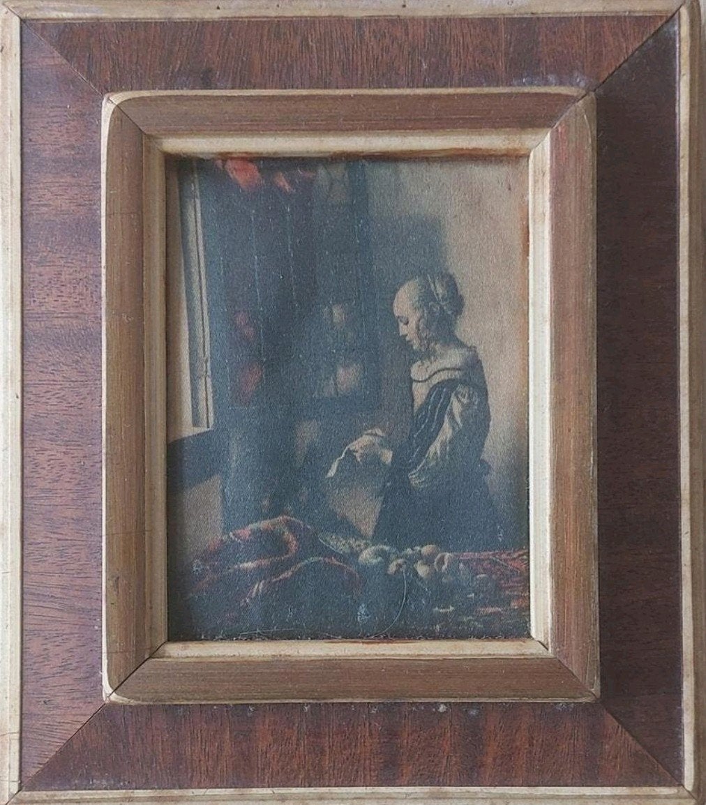 Brieflezend meisje  ... op zijde ..., Antiek en Kunst, Kunst | Schilderijen | Klassiek, Ophalen of Verzenden
