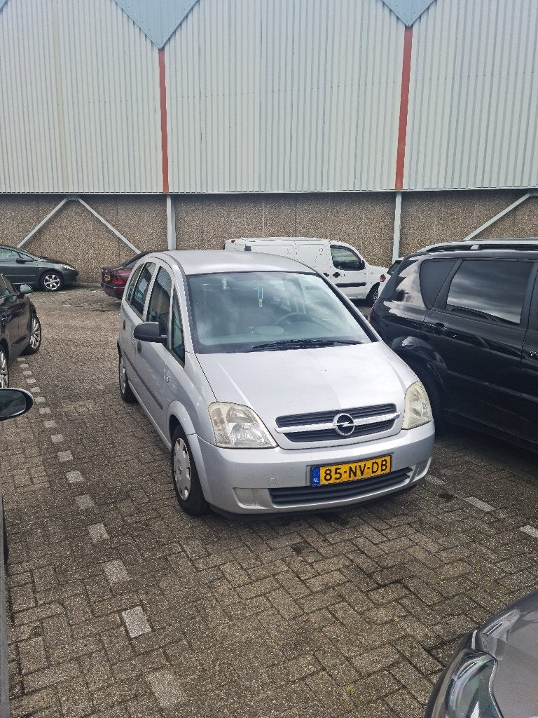 Opel Meriva 1.6 8V 2004 Grijs, 4 cilinders, Origineel Nederlands, 1200 kg, Handgeschakeld