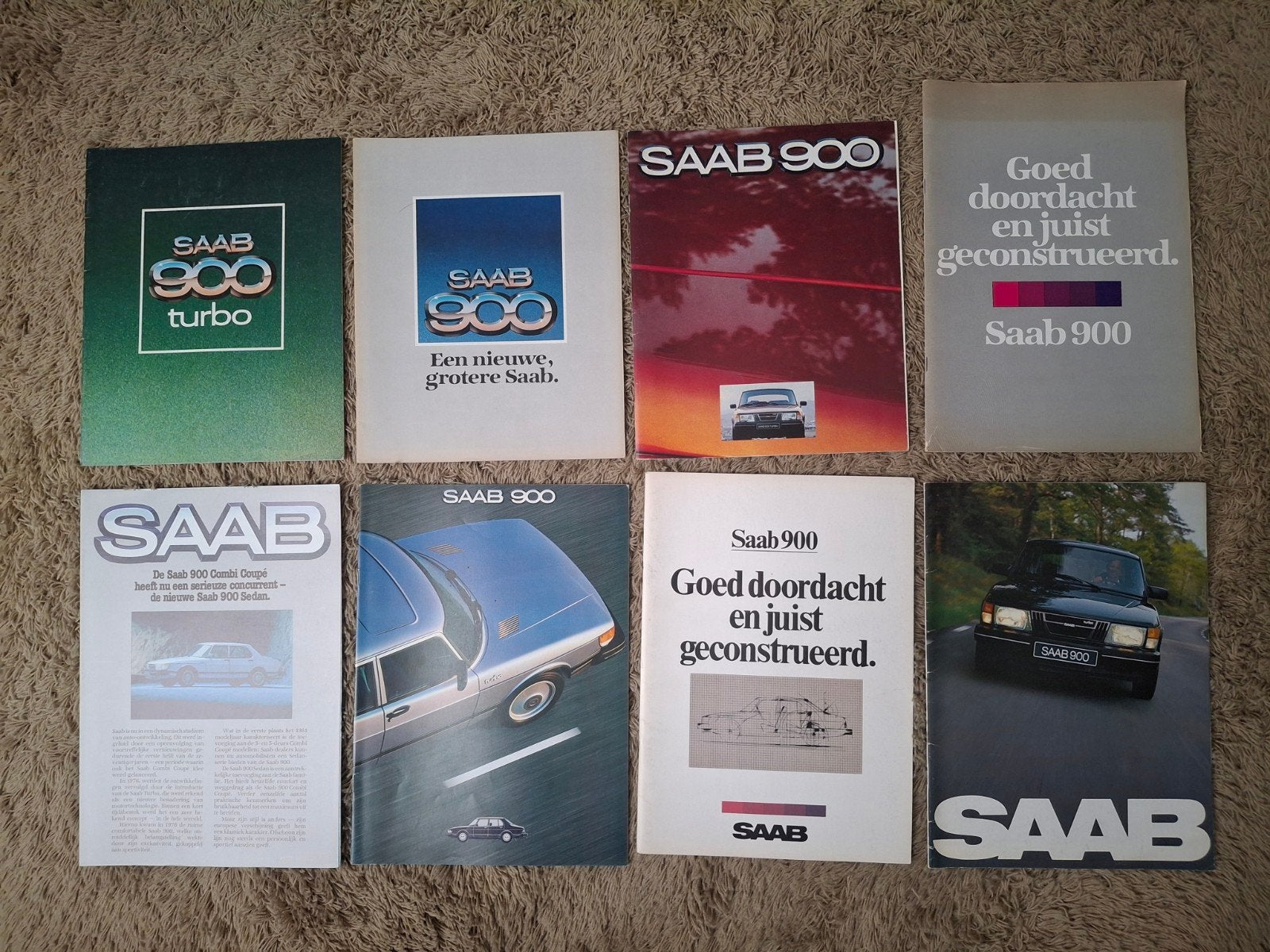 zeer uitgebreid lot autofolders Saab 900, Verzenden, Gelezen, Overige merken