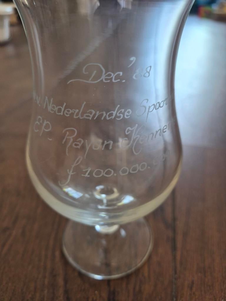 Glas voor verzamelaars NS, Verzamelen, Spoorwegen en Tramwegen, Ophalen of Verzenden