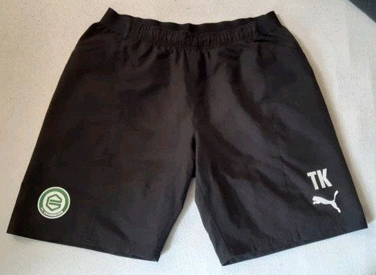 Korte broek Puma FC Groningen L, Kleding | Heren, Ophalen, Zwart, Zo goed als nieuw, Voetbal