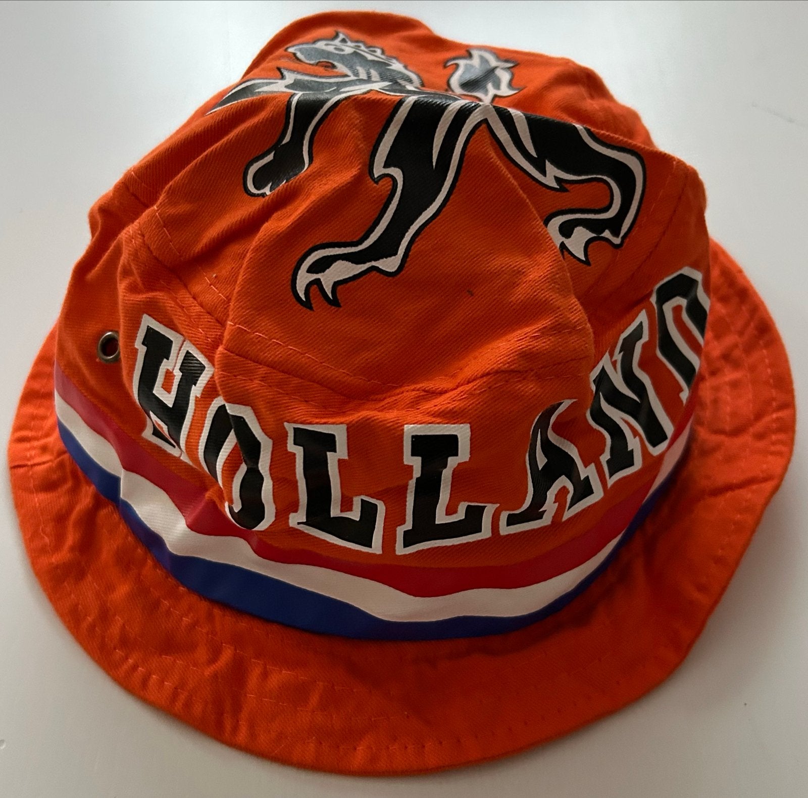 Vishoedje Oranje Nederlands Elftal WK voetbal, Ophalen of Verzenden, Zo goed als nieuw, Overige binnenlandse clubs, Pet of Muts