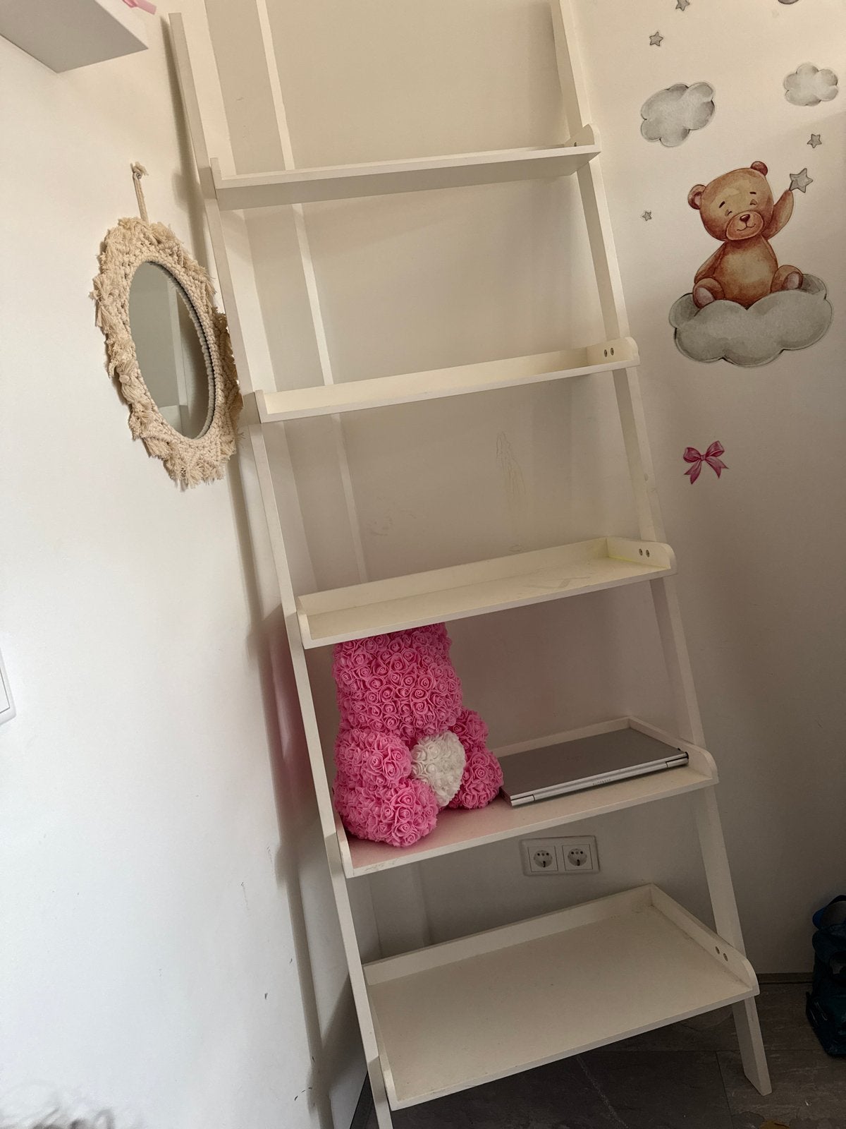 Witte ladderkast met planken - Ideaal voor kinderkamer, Met plank(en), Gebruikt, 150 tot 200 cm, 25 tot 50 cm