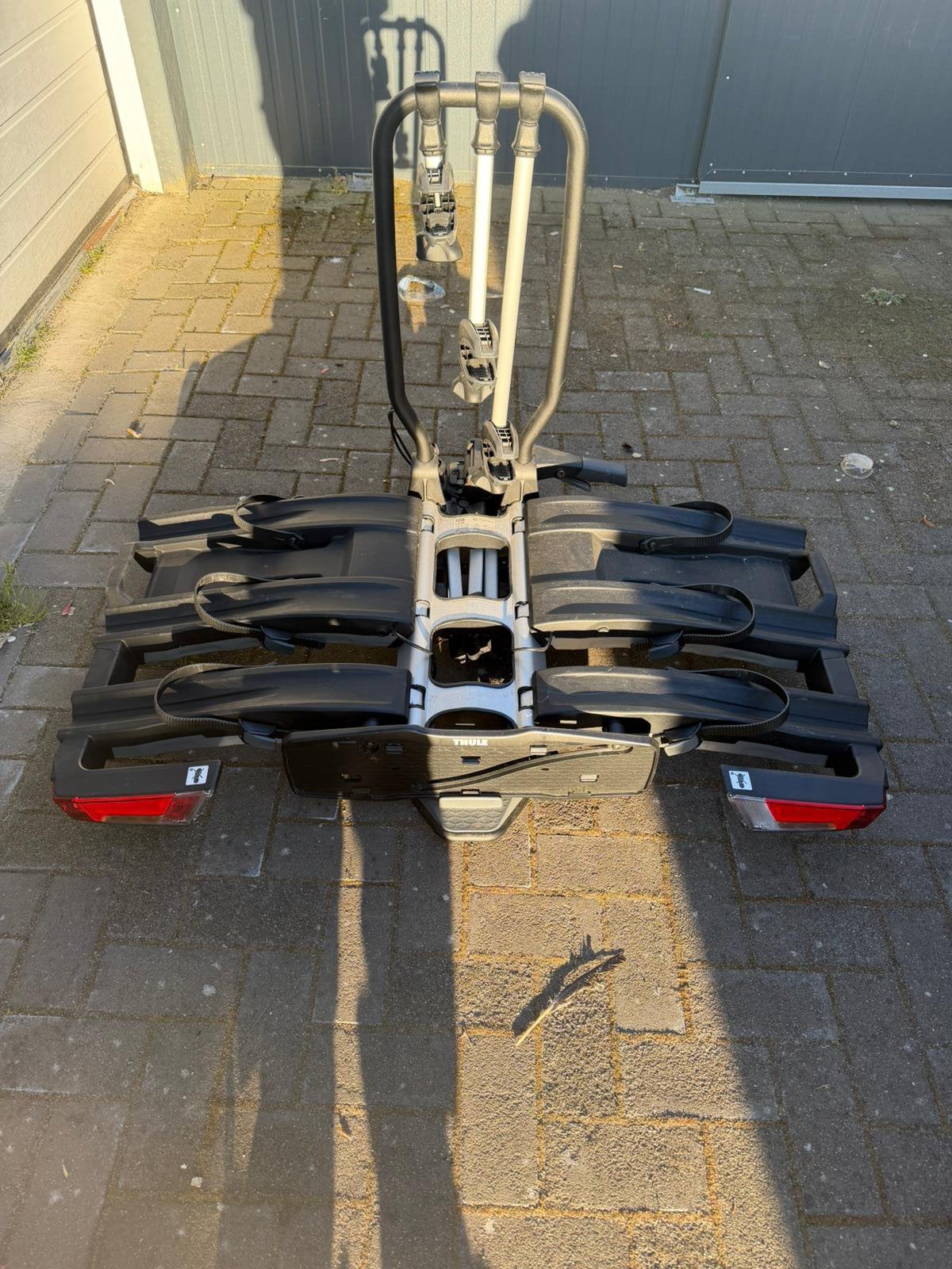 Thule Easyfold XT 3 934 inklapbaar kantelbaar fietsendrager, Ophalen, 3 fietsen of meer, Zo goed als nieuw, Trekhaakdrager