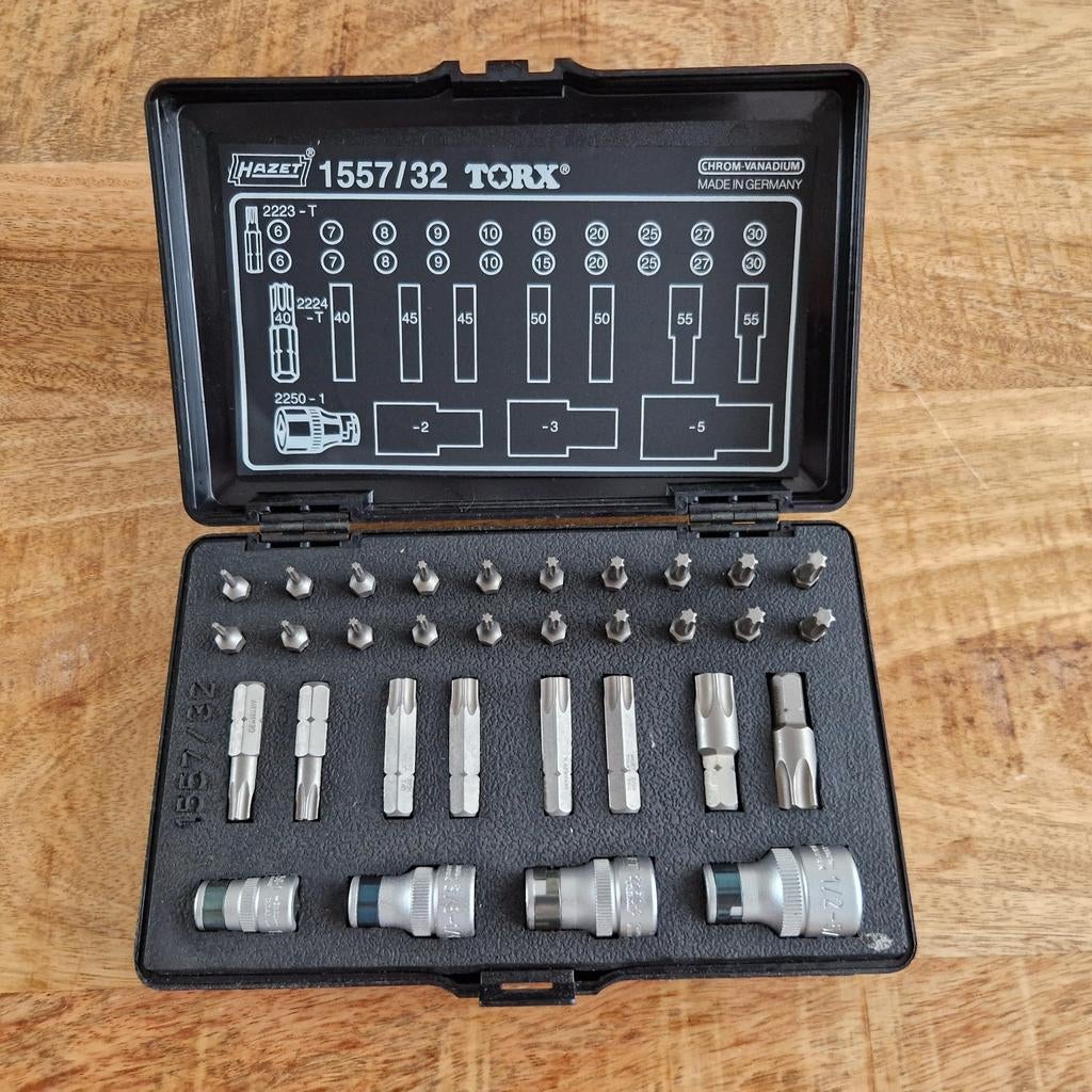 Hazet binnen-Torx 1557/32 Bitset 32-delig (zgn), Ophalen of Verzenden, Zo goed als nieuw