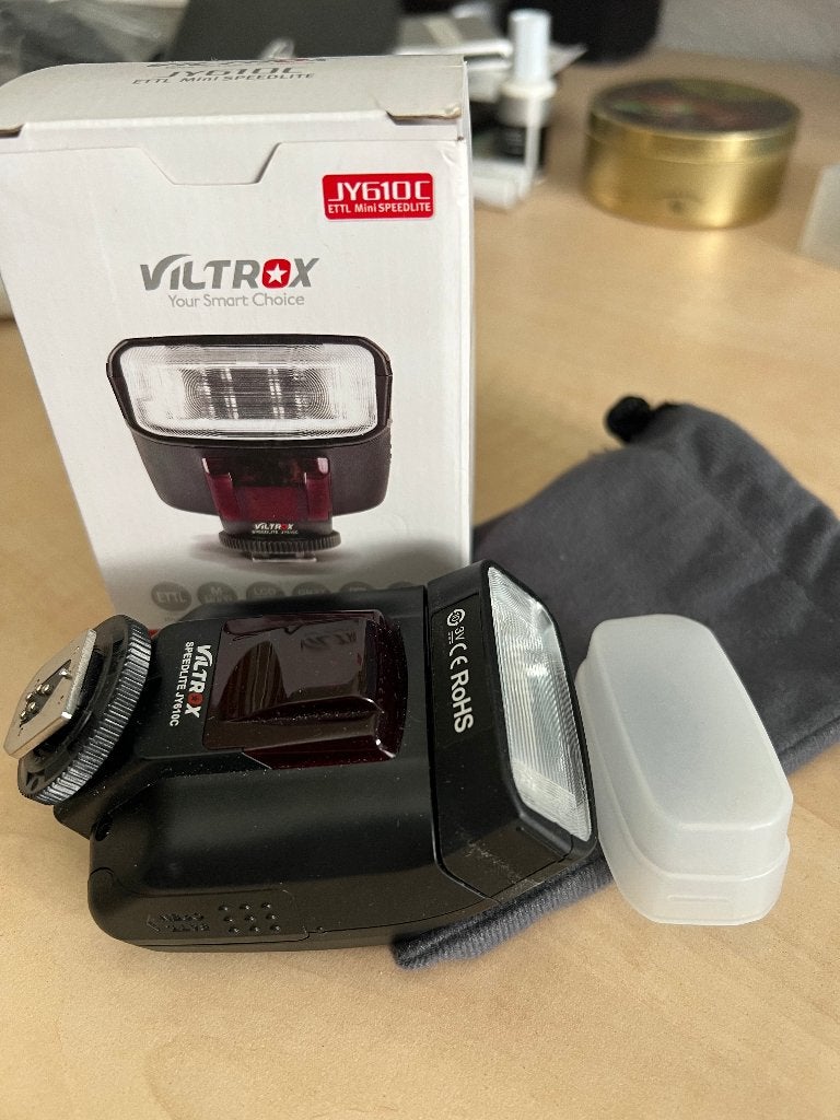 Viltrox JY610C ETTL flitser voor Canon, Overige merken, Canon, Ophalen of Verzenden, Zo goed als nieuw