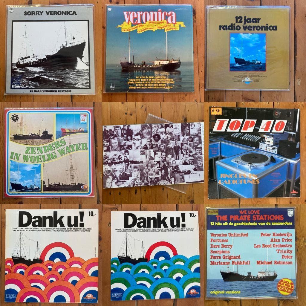 Piratenschip Veronica 12 LP's vinyl zeezender jaren 70 radio, Cd's en Dvd's, Vinyl | Verzamelalbums, Ophalen of Verzenden, Zo goed als nieuw