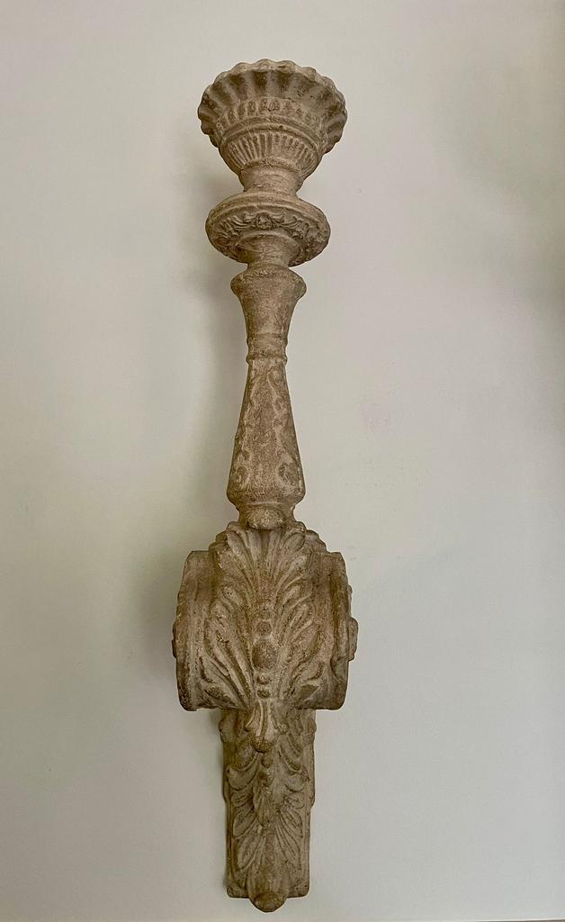 2 X Zware Brocante • Barok Wandkandelaar • Kandelaar, Ophalen of Verzenden, Overige materialen