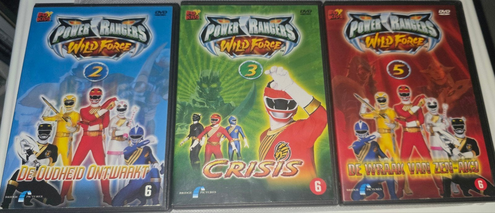 Power Rangers Wild Force DVD's | Deel 2, 3 & 5 |, Avontuur, Engels, Nederlands, Tv-serie