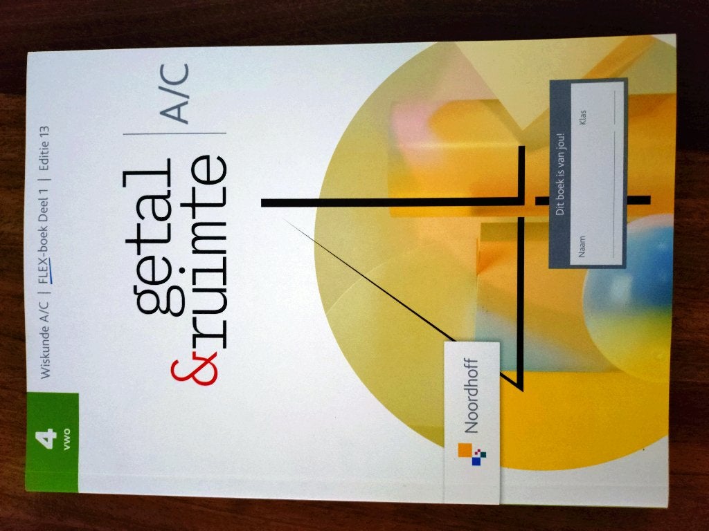 GETAL EN RUIMTE - 13E EDITIE  4 VWO WISKUNDE A-C DEEL 1, Boeken, Schoolboeken, Verzenden, Zo goed als nieuw, VWO, Wiskunde A