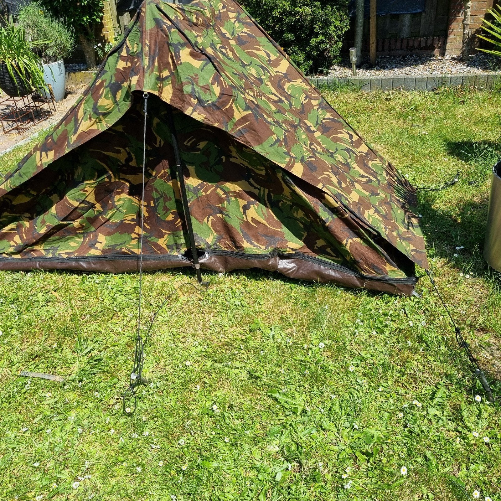 KL legertent 1-persoons, camouflage, pup tent, Ophalen of Verzenden, Gebruikt, Tot en met 2
