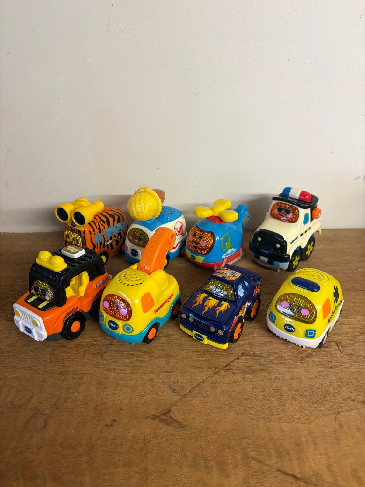 VTech Toet Toet Auto's - Set van 8 voertuigen, Ophalen of Verzenden, Gebruikt