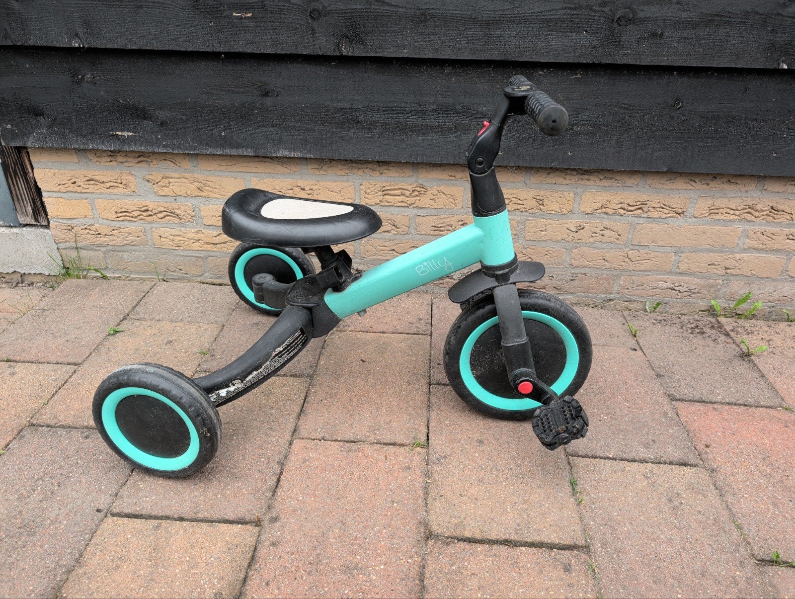 Billy 2-in-1 loopfiets/driewieler - Groen/Zwart, Ophalen, Gebruikt, Loopfiets