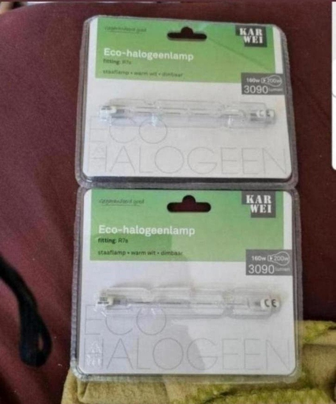 eco halogeenbuis R7S 160W Twee stuks bieden

Lichtopbrengst:, Ophalen of Verzenden, Nieuw, Halogeenlamp