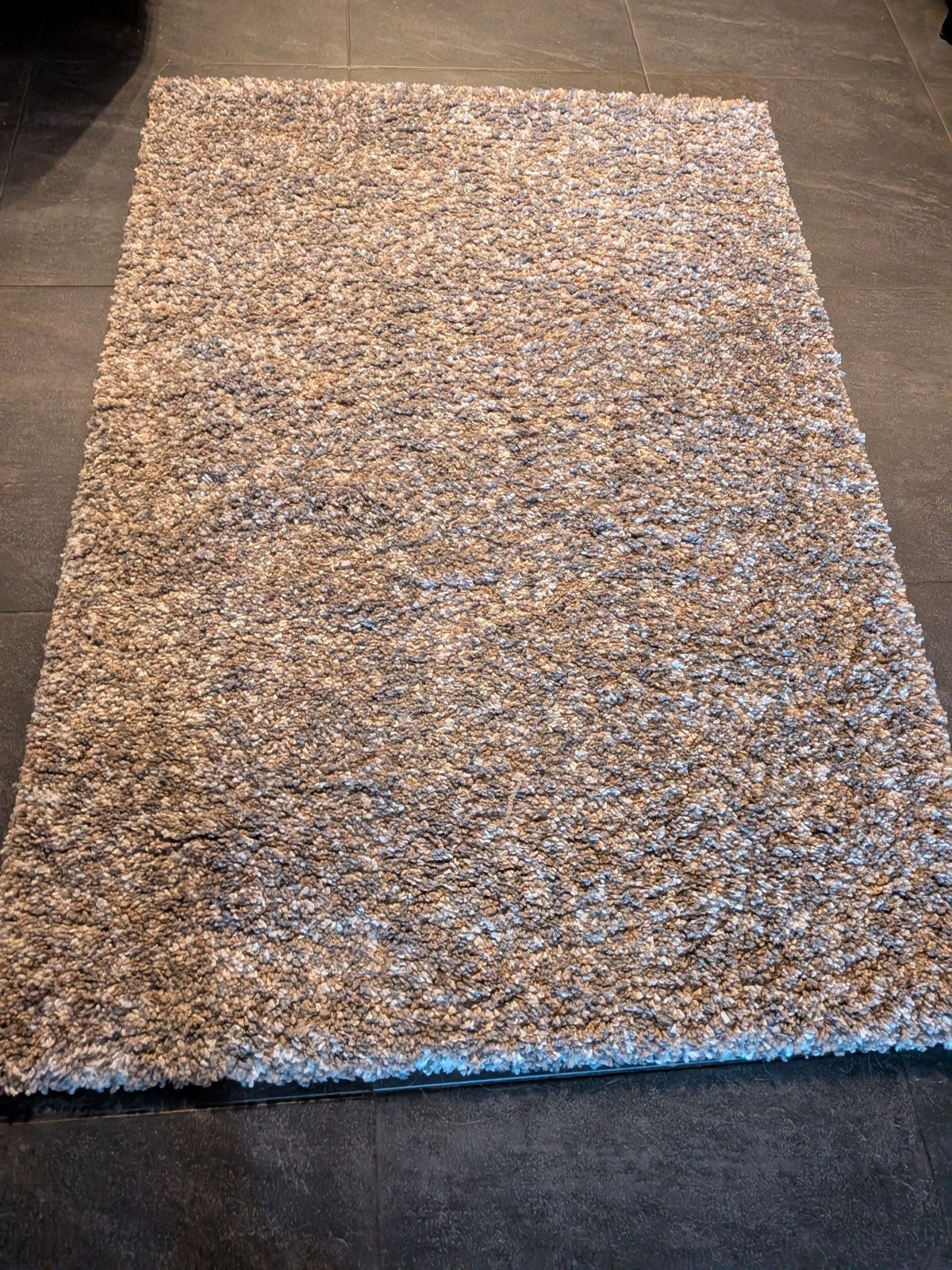 Hoogpolig vloerkleed Beige/Mocca/Crème, Bruin, 100 tot 150 cm, Modern, Warm, Comfortabel, Ophalen of Verzenden