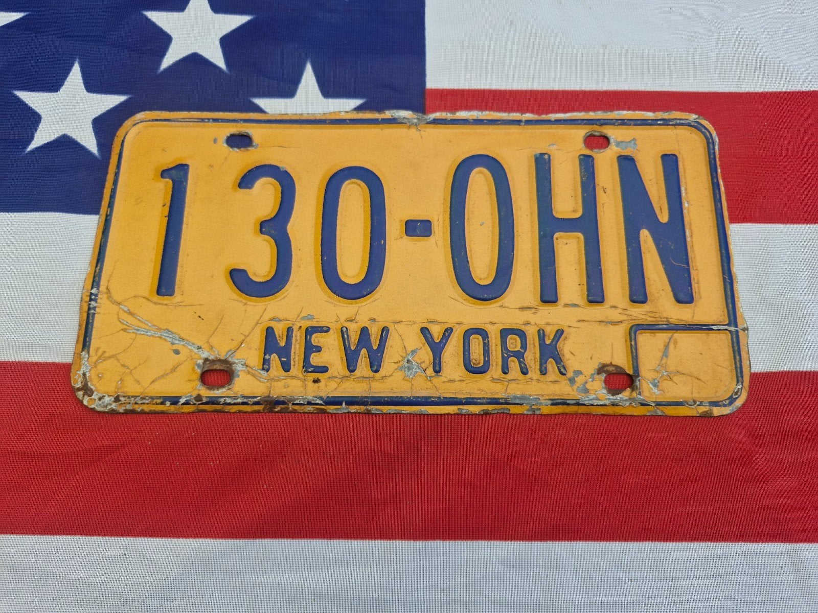 Kentekenplaat New York USA Nummerplaat nummerbord License NY, Verzenden, Gebruikt, Auto's