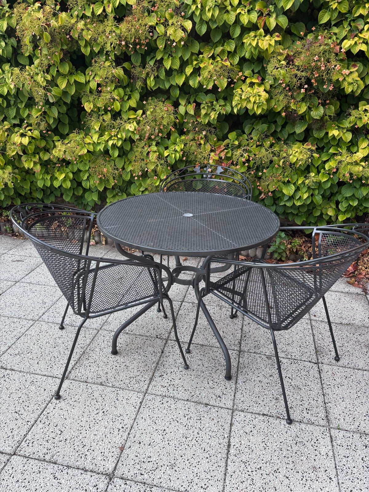Royal Garden Elégance Tuinset - Tafel met 3 stoelen, Tuin en Terras, Tuinsets en Loungesets, Ophalen, Overige materialen, Gebruikt