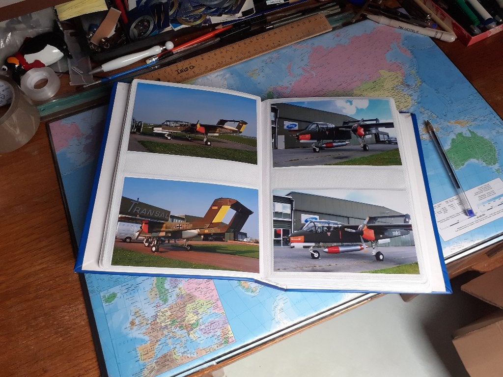 105 Rockwell OV-10 Bronco foto's (orig.)  in 'n blauwe album, Verzenden, Nieuw, Kaart, Foto of Prent