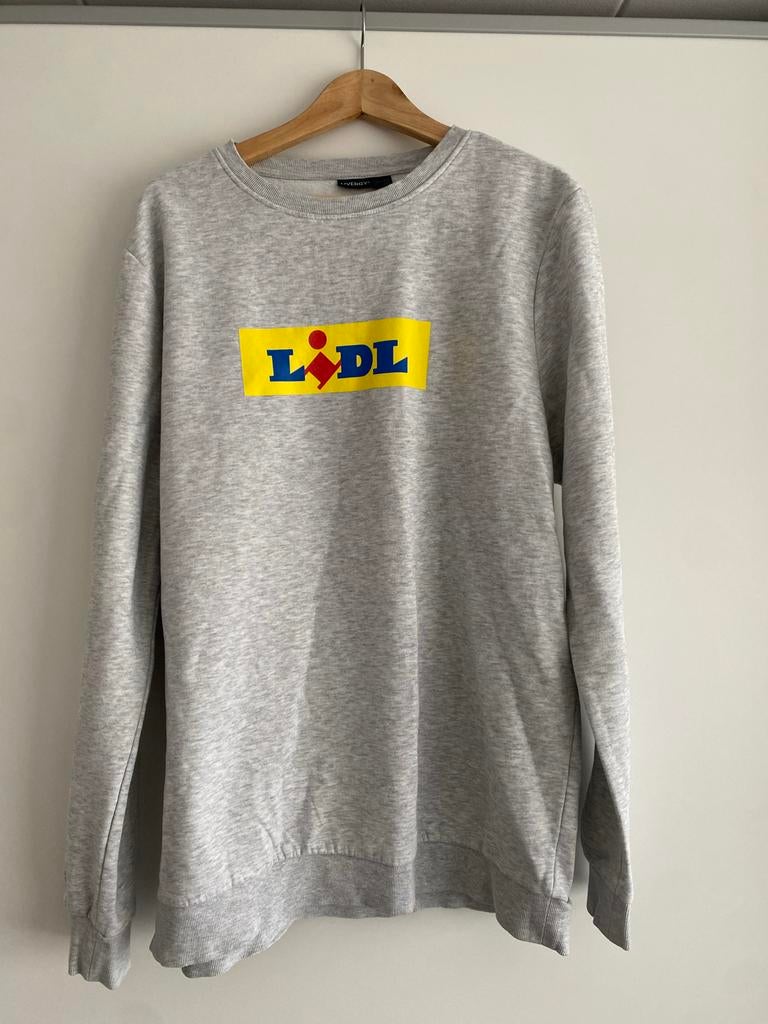 Livergy Lidl Sweater Maat XL - Grijs met Lidl logo, Kleding | Heren, Truien en Vesten, Ophalen of Verzenden, Gedragen, Maat 56/58 (XL)
